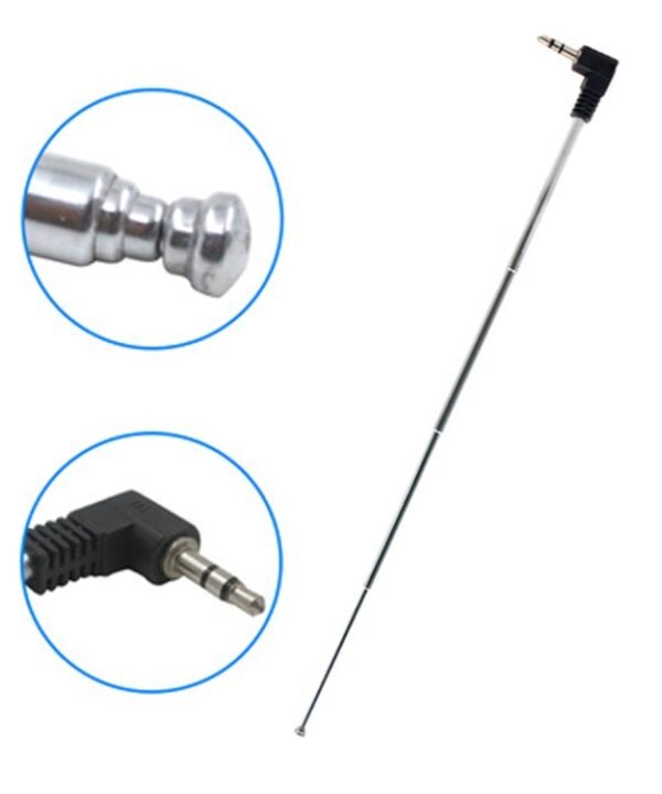 Retractable 3.5mm FM Radio Antenna for Mobile Phone, Max Length: 24.5cm