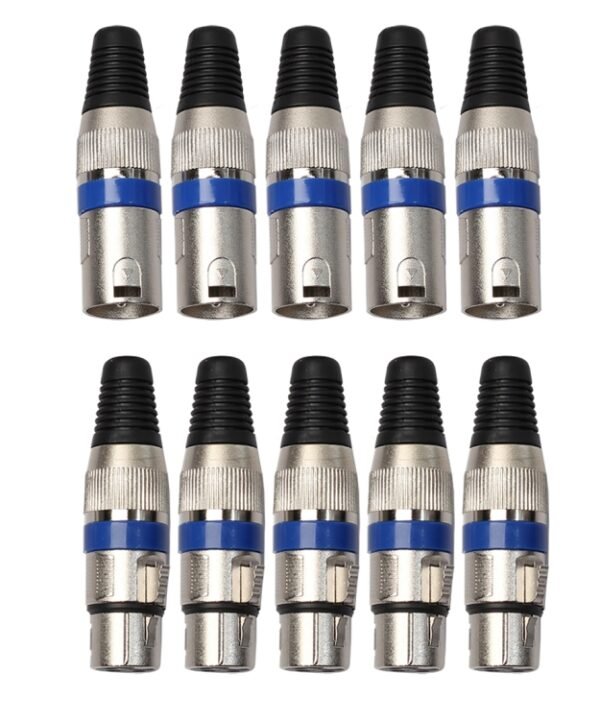 5 Pairs XLR Plug Male + Female Jack Mic Jack Plug Socket Connector