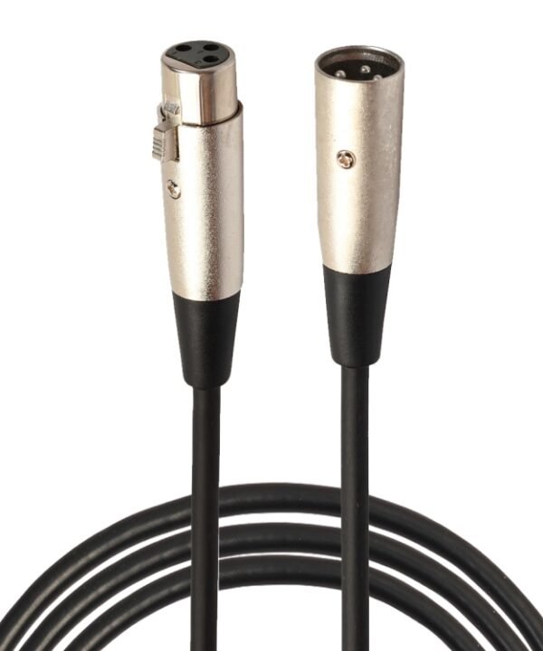 1.8m 3-Pin XLR Male to XLR Female MIC Shielded Cable Microphone Audio Cord