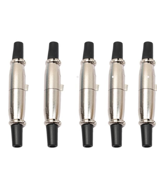 5 Pairs 3 Pin XLR Plug Male + Female Jack Mic Jack Plug Socket Connector