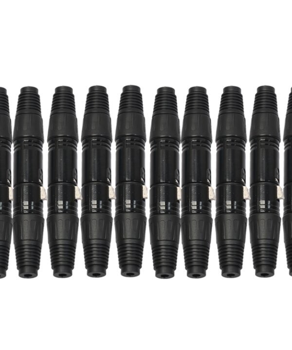 10 Pairs 3 Pin XLR Plug Male + Female Jack Mic Jack Plug Socket Connector