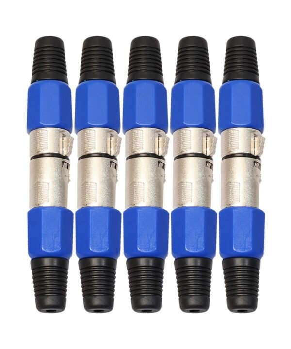 5 Pairs Metal Female Male XLR 3 Pin Jack Socket Plug Audio Connector