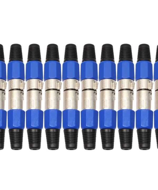 10 Pairs Metal Female Male XLR 3 Pin Jack Socket Plug Audio Connector