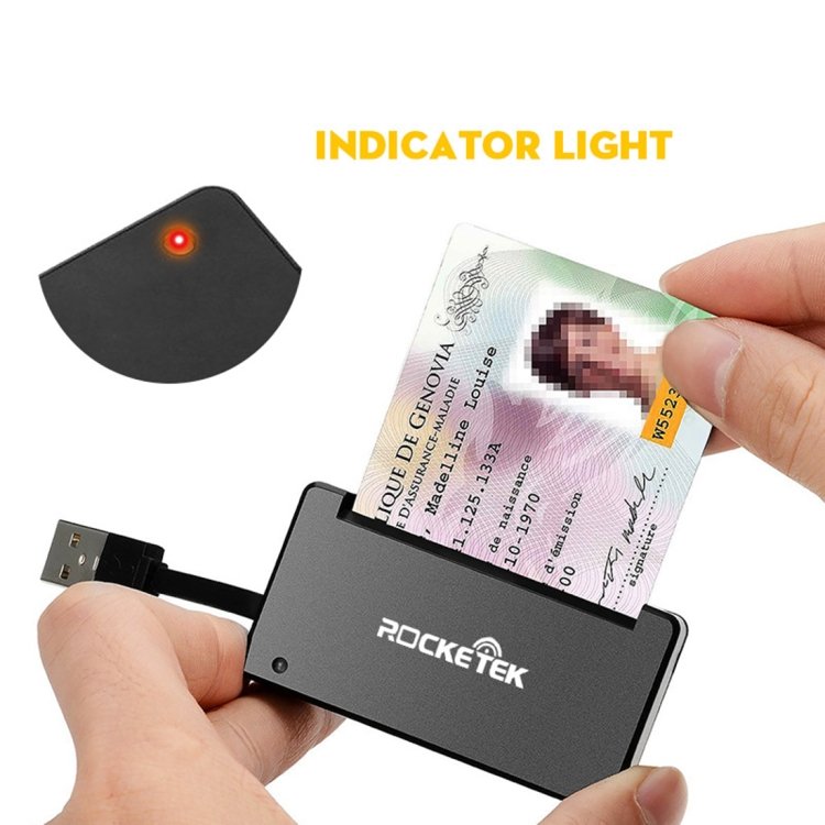 ROCKETEK SCR3 CAC ID SIM Chip Smart Card Reader - Image 6
