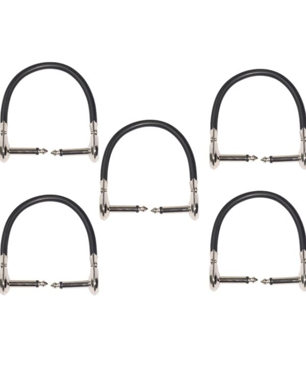 5 PCS TC095-15 6.35mm Male to Male Guitar Effector Connector Cable