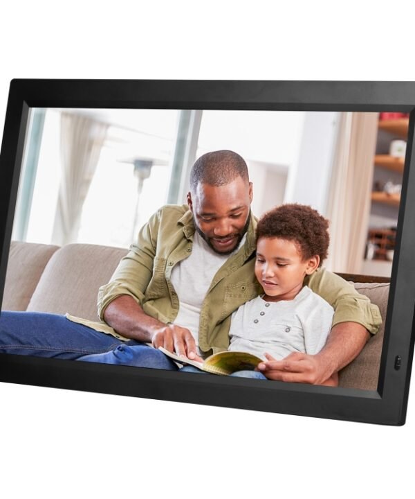 21.5 inch LED Display Digital Photo Frame with Holder & Remote Control, US Plug, 21.5 inch