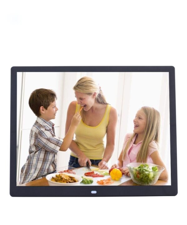 15-inch Digital Photo Frame Electronic Photo Frame Ultra-narrow Side Support 1080P Wall-mounted Advertising Machine, US/EU/UK Plug
