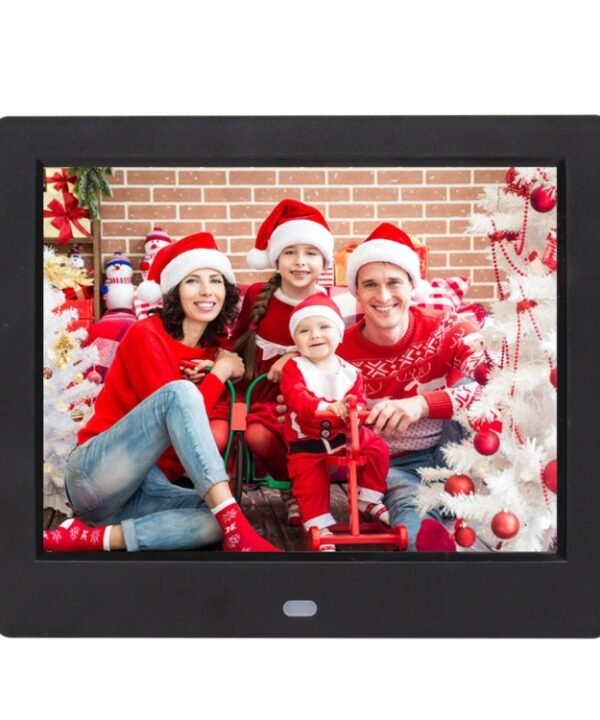 AC 100-240V 8 inch TFT Screen Digital Photo Frame with Holder & Remote Control, Support USB / SD Card Input, 8 inch TFT