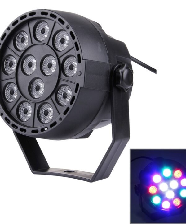 KD-12W 12 LED PAR Light Stage Light, with LED Display, Master / Slave / DMX512 / Auto Run Modes, US Plug