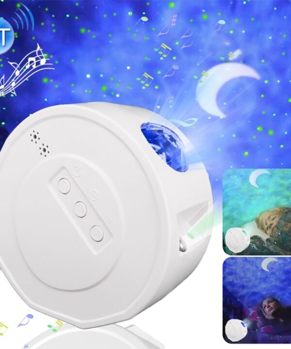 3 in 1 Bluetooth Music Starry Sky Projection Night Light with Remote Control