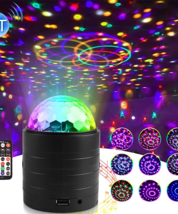 USB Bluetooth Crystal Magic Ball Stage Light with Remote Control