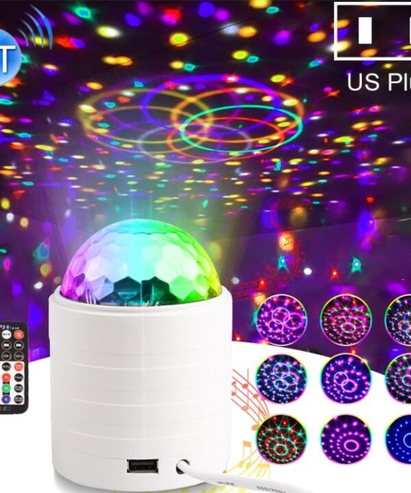 Bluetooth Crystal Magic Ball Stage Light with Remote Control, US Plug(White), PRC0573BEU, PRC0573BUS, PRC0573WEU, PRC0573WUS
