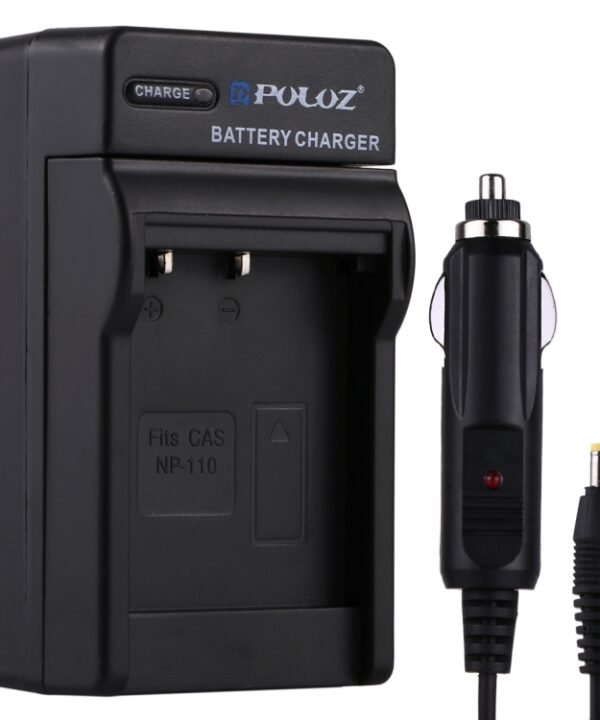 PULUZ Digital Camera Battery Car Charger for Casio NP-110 Battery