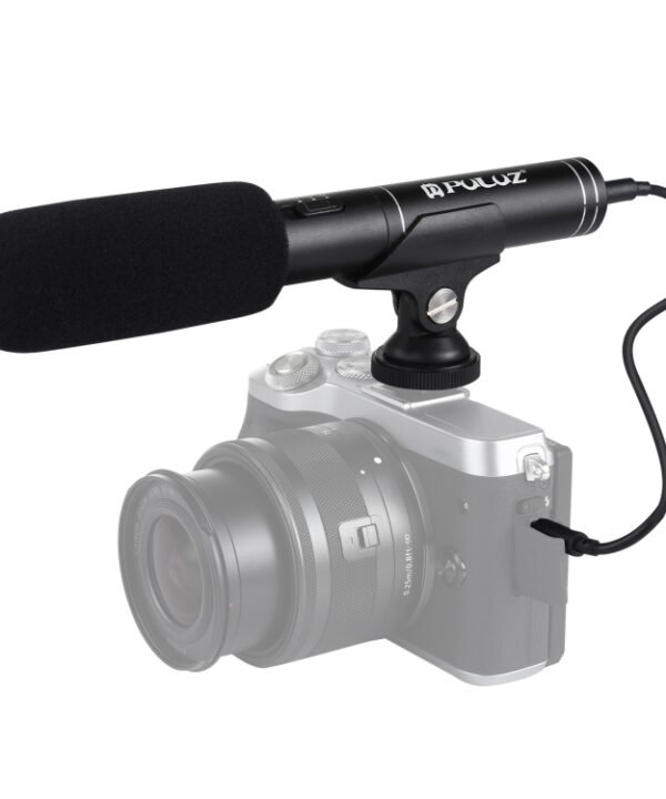 PULUZ Professional Interview Condenser Video Shotgun Microphone with 3.5mm Audio Cable for DSLR & DV Camcorder