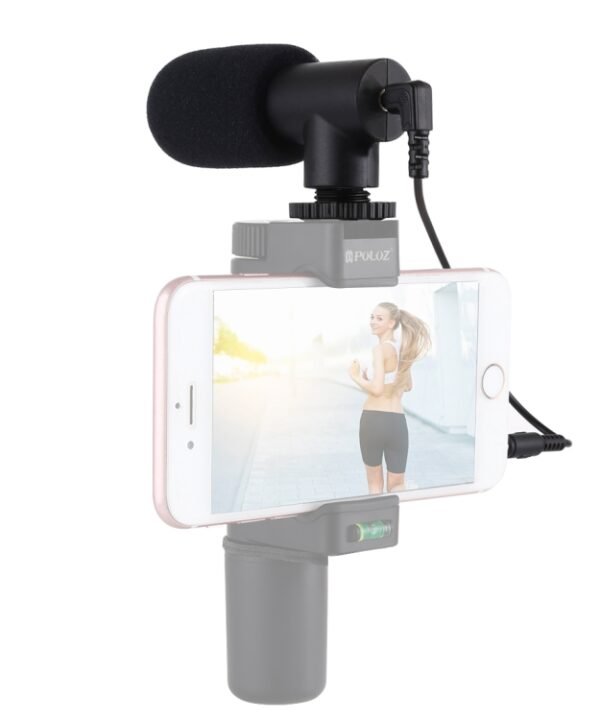PULUZ 3.5mm Audio Stereo Recording Vlogging Professional Interview Microphone for DSLR & DV Camcorder, Smartphones