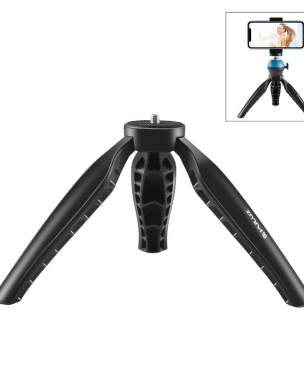 PULUZ Simple Mini ABS Desktop Tripod Mount with 1/4 inch Screw for DSLR & Digital Cameras, Working Height: 9cm, ABS Tripod