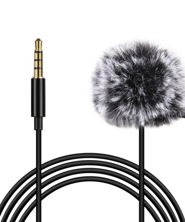 PULUZ 1.5m 3.5mm Jack Lavalier Wired Condenser Recording Microphone