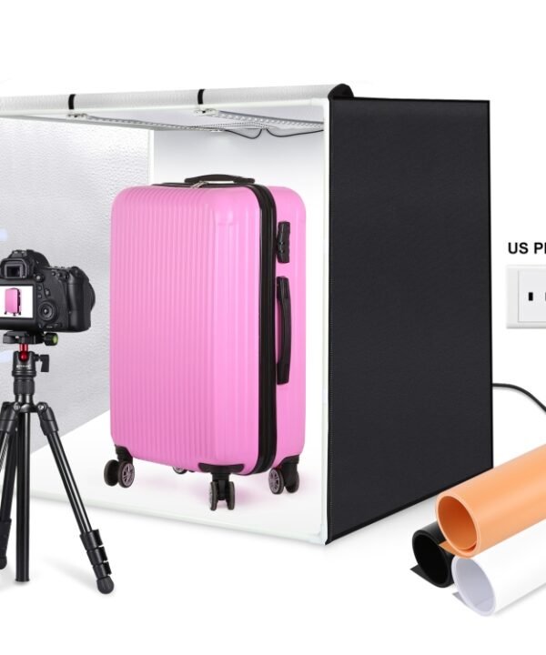 PULUZ 80cm Folding Portable 72W White Light Photo Lighting Studio Shooting Tent Box Kit with 3 Colors Black / White / Orange Backdrops, 80cm Box(US), 80cm Box(EU), 80cm Box(AU), 80cm Box(UK)