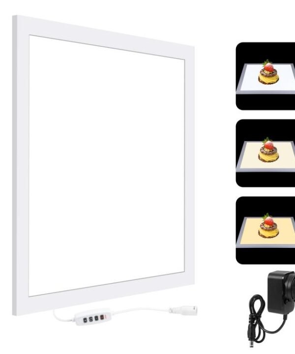PULUZ 1000LM LED Acrylic No Polar Dimming Shadowless Light Pad with Switch for 40cm Photo Studio Box, Light(US), Light(UK), Light(EU), Light(AU), Light (JP PSE Certified)