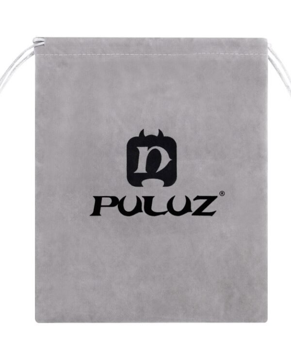 PULUZ Storage Bag with Stay Cord for GoPro, Insta360, DJI and Other Action Cameras Accessories, Flannel Bag, Size: 24.5cm x 20.5cm, Nylon Mesh Bag, Size: 21.5cm x 15.5cm