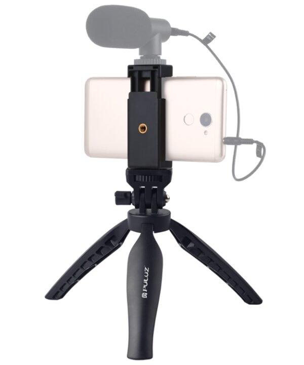 PULUZ Desk Plastic Tripod Mount with Phone Clamp & Adjusting Tripod Head for Smartphones, Plastic Tripod+Adjusting Head