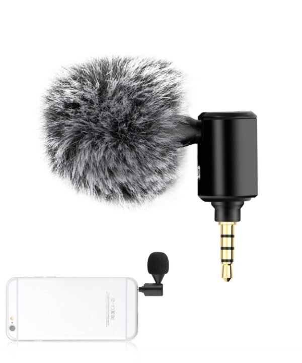 PULUZ 3.5mm Jack Mobile Phone Single Directional Adjustable Microphone, 3.5mm Phone Microphone