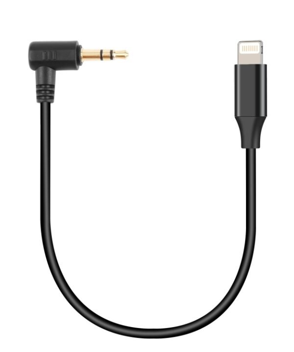 PULUZ 3.5mm TRS Male to 8 Pin Male Live Microphone Audio Adapter Cable for PU3153 / PU3154, 3.5mm to 8 Pin