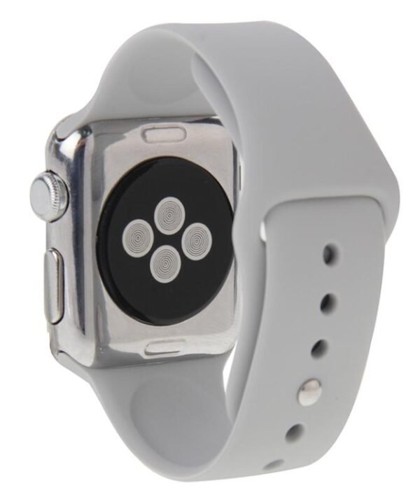 For Apple Watch Sport 42mm High-performance Longer Rubber Sport Watch Band with Pin-and-tuck Closure