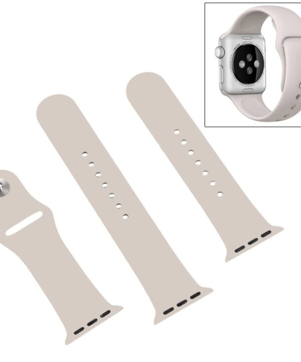 For Apple Watch Ultra 49mm & Watch Ultra 2 49mm / Series 9&8&7 45mm / SE 3&SE 2&6&SE&5&4 44mm / 3&2&1 42mm 3 in 1 Rubber Watch Band with Pin Buckle, For Apple Watch Ultra 49mm & Watch Ultra 2 49mm / Series 9&8&7 45mm