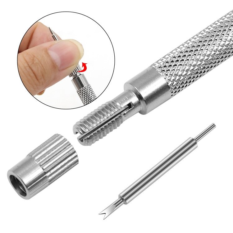 Handy Tool spring Bar Remover + Pin Remover for Replace Band Wrist(Silver) - Image 4