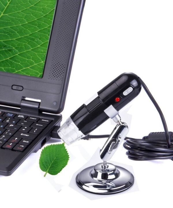 1.3 Mega pixels 200x USB digital microscope with 8 LED White light(Black)