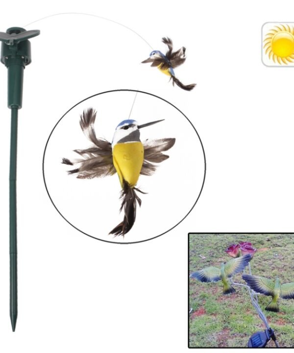 Lifelike Decorative Garden Courtyard Solar Flying Bird Toy(Random Color Delivery)