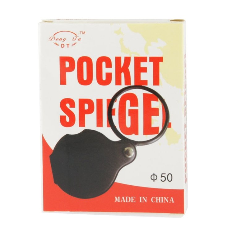 10 PCS 5X 50mm Magnifier Pocket Folding Magnifying Glass Loupe Pocket Spiegel(Black) - Image 6