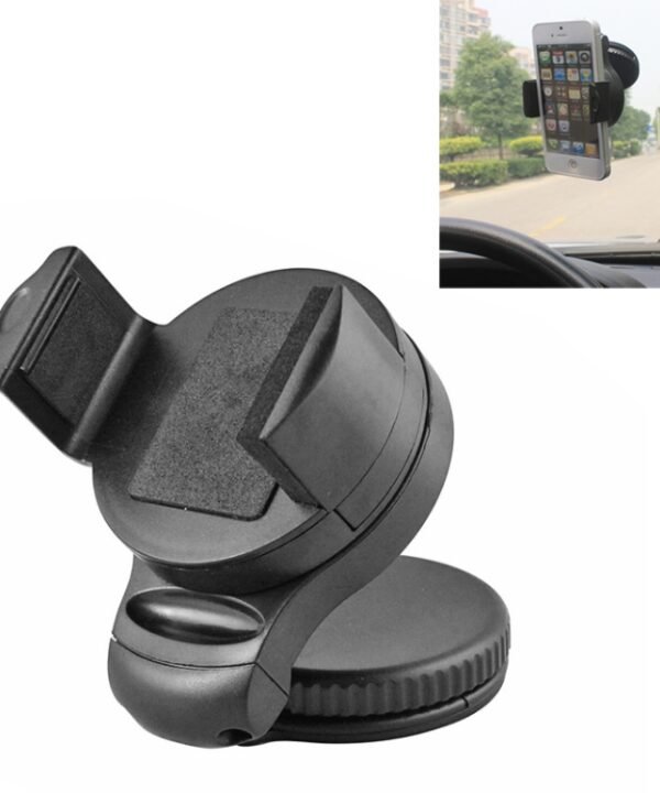 Universal Windshield 90 Degrees Rotation Car Holder, For iPhone, Galaxy, Sony, Lenovo, HTC, Huawei, and other Smartphones of width 75mm or Less)