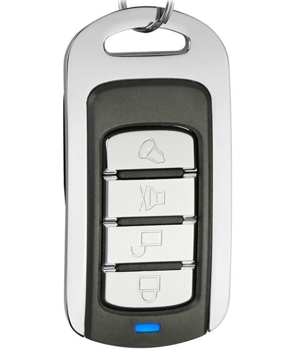 315MHz Metal Learning Code 4 Keys Remote Control for Car Garage Door (Black + Silver)