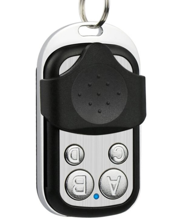 433MHz Metal Wireless Learning Code 4 Keys Remote Control (Black + Silver)