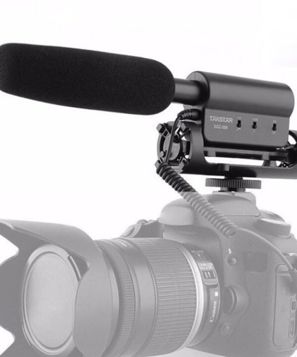 SGC-598 Condenser Recording Microphones Professional Photography Interview Dedicated Microphones for DSLR & DV Camcorder(Black)