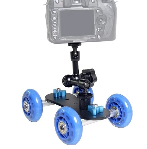 YELANGU YLG0105B Mini Scaled Camera Dolly Track Car for Canon / Nikon Cameras / DSLR Camera