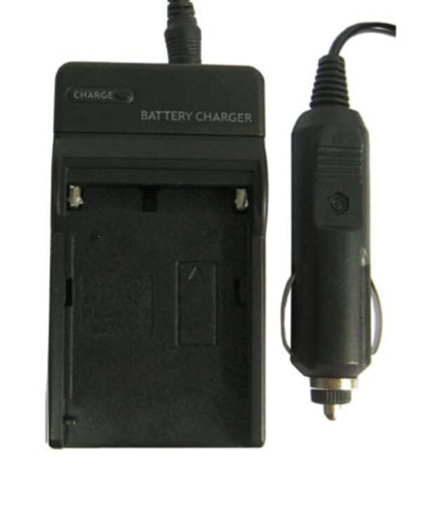2 in 1 Digital Camera Battery Charger for Panasonic VBD1/ VBD2, SONY F550/ F750/ F960...(Black)