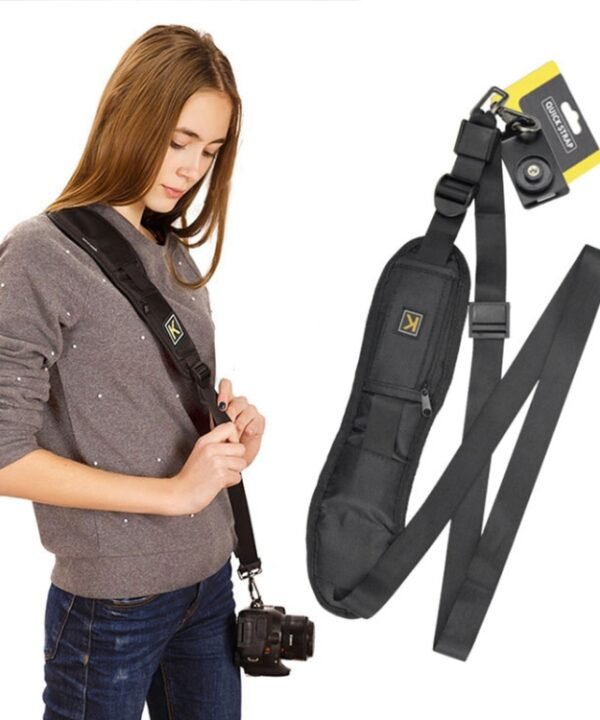 Safe & Fast Quick Rapid Camera Single Sling Strap(Black)