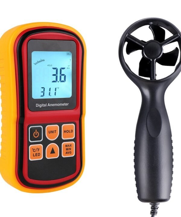 Digital Anemometer (Measurement items: Air Velocity, Air Temperature)(Red)