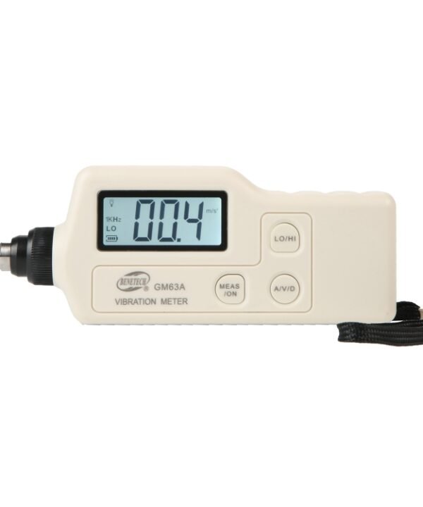 BENETECH GM63A Vibration Meter Digital Tester Vibrometer Analyzer Acceleration Velocity(White)