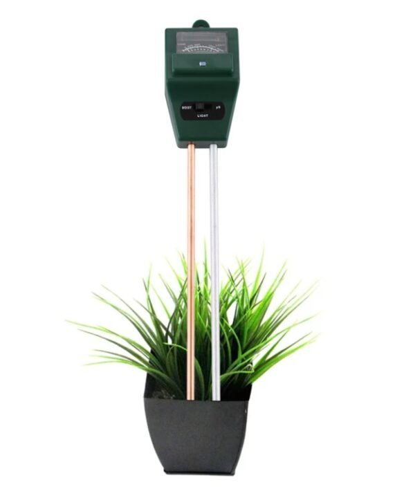 3 in 1 Plant Flowers Soil Meter (PH + Moisture + Light)(Green)