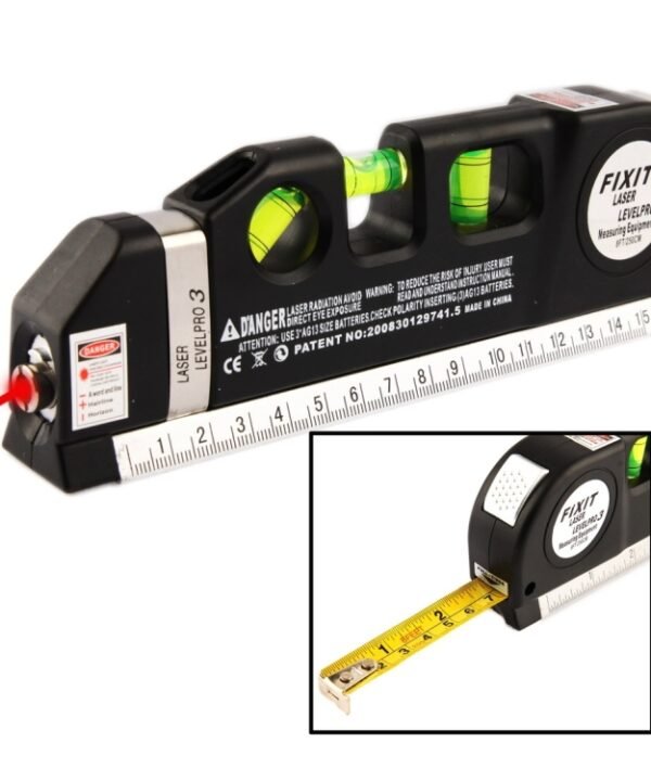 Level Laser Aligner Horizon Vertical Measuring Tape