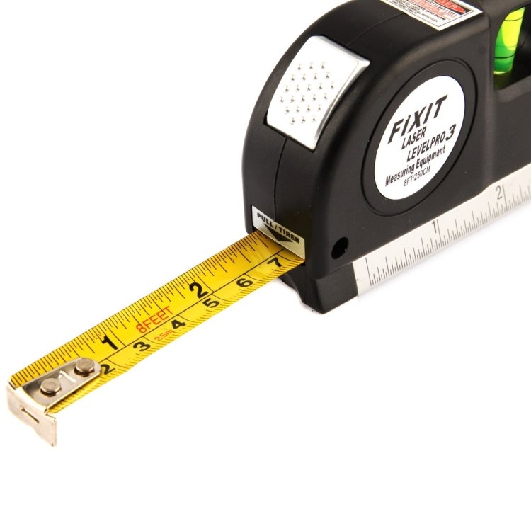Level Laser Aligner Horizon Vertical Measuring Tape - Image 4