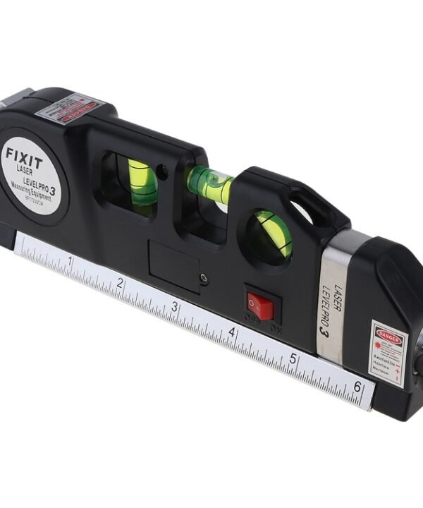 Laser Level with Tape Measure Pro 3 (250cm), LV-03(Black)