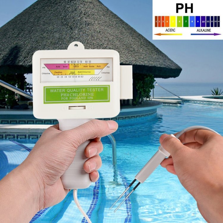 Home Swimming Pool Water PH / CL2 Tester, Cable length: 1.2m - Image 2