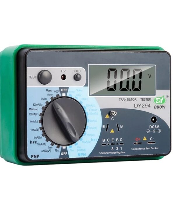 DY294 Professional 2.7 inch LCD Digital Transistor Parameter Tester Meter (4*AA)