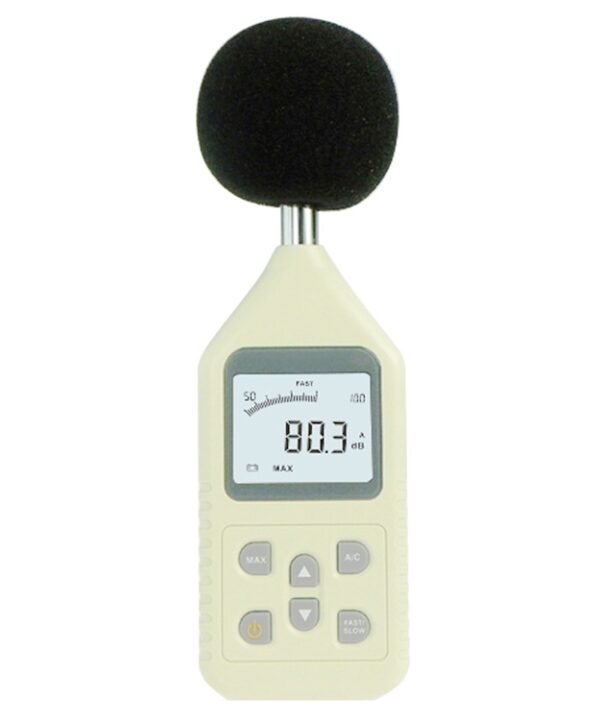 Digital Sound Level Meter (Range: 30~130dBA, 35~130dBC)