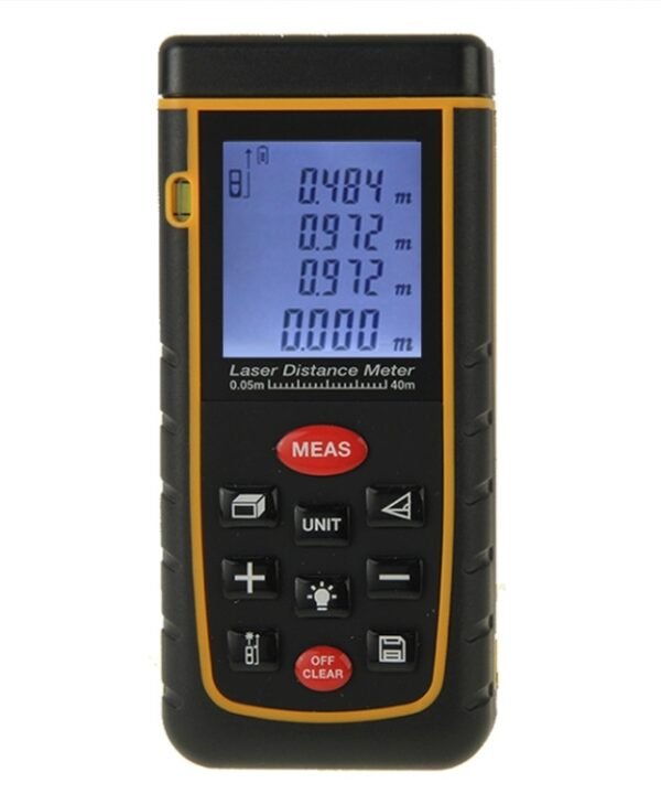 RZ-A40 1.9 inch LCD 40m Hand-held Laser Distance Meter with Level Bubble